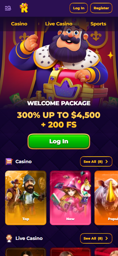 Royal Game Mobile Casinos with Interac